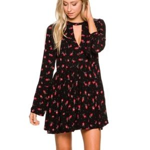 Free People Tegan Cutout Printed Dress